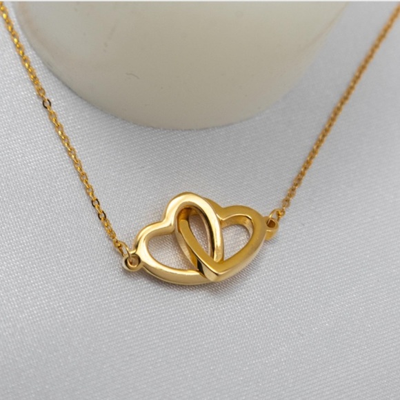 Charter Club Interlocking Heart Bracelet – Sterling Silver Adjustable - Picture 3 of 5